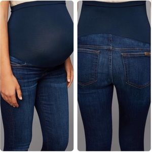 Joe’s Jeans Maternity The Icon Mid Rise Skinny Dark Wash jeans full panel 29